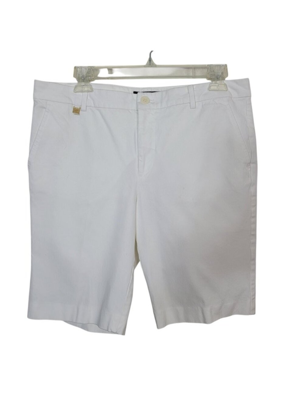 Lauren Ralph Lauren White Bermuda Shorts Women's Sz 10 Stertch Golf Preppy
